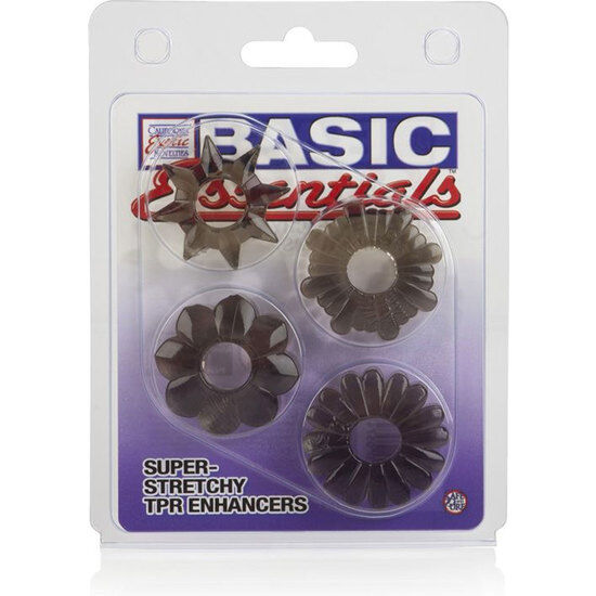 CALEXOTICS - BASIC SET 4 ANILLAS PENE TPR - Imagen 2