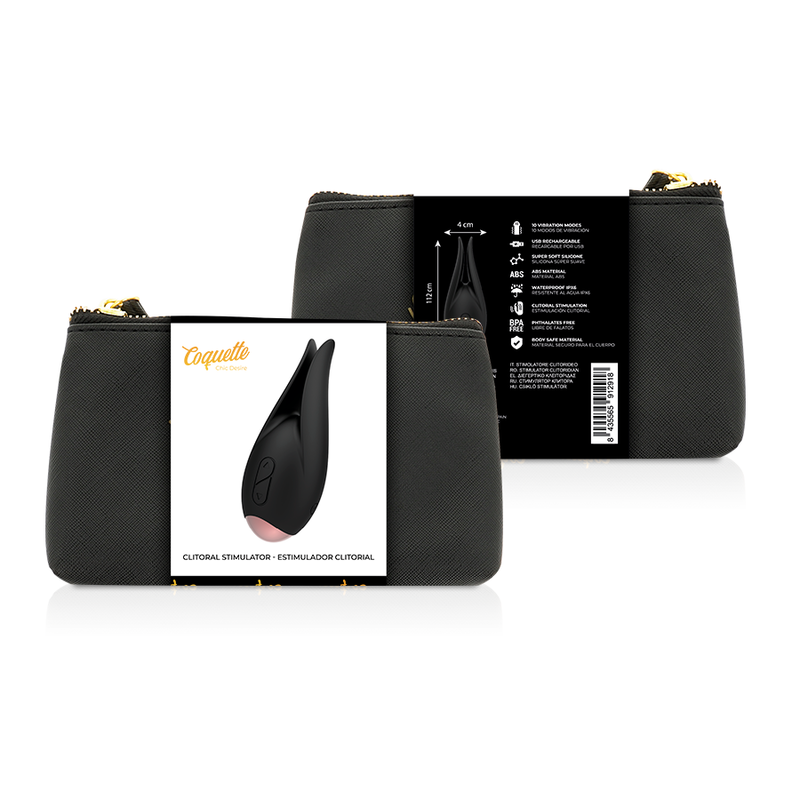 COQUETTE CHIC DESIRE - ESTIMULADOR CLÍTORIS NEGRO / GOLD FLOR - Imagen 2