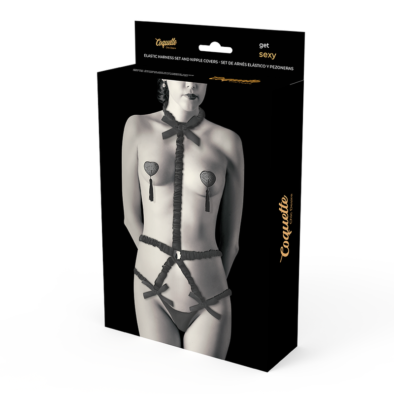 COQUETTE CHIC DESIRE - LINGERIE SET CON PEZONERAS DELUXE - Imagen 3