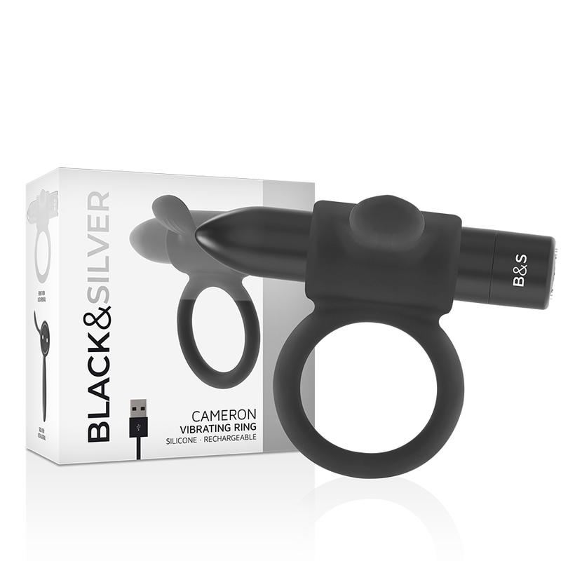 BLACK&SILVER - CAMERON ANILLO RECARGABLE NEGRO - Imagen 6