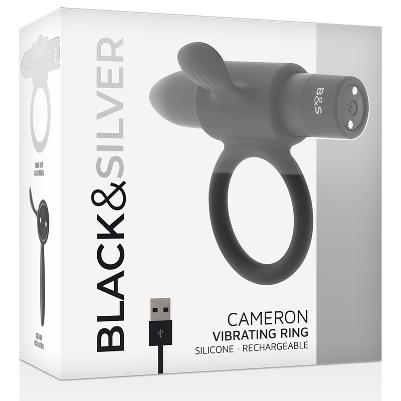 BLACK&SILVER - CAMERON ANILLO RECARGABLE NEGRO - Imagen 5