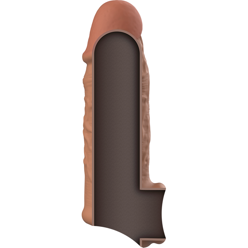 VIRILXL - EXTENSIÓN DE PENE LIQUID SILICONE V7 MARRÓN - Imagen 9