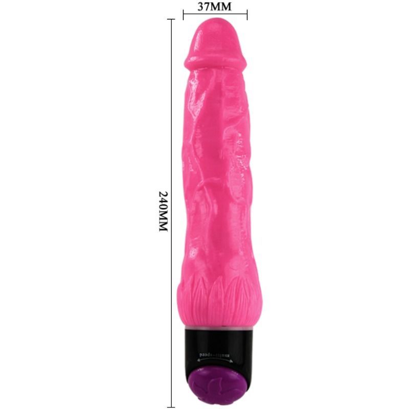 BAILE - COLORFUL SEX LILAC REALISTIC VIBRATOR 24 CM - Image 4
