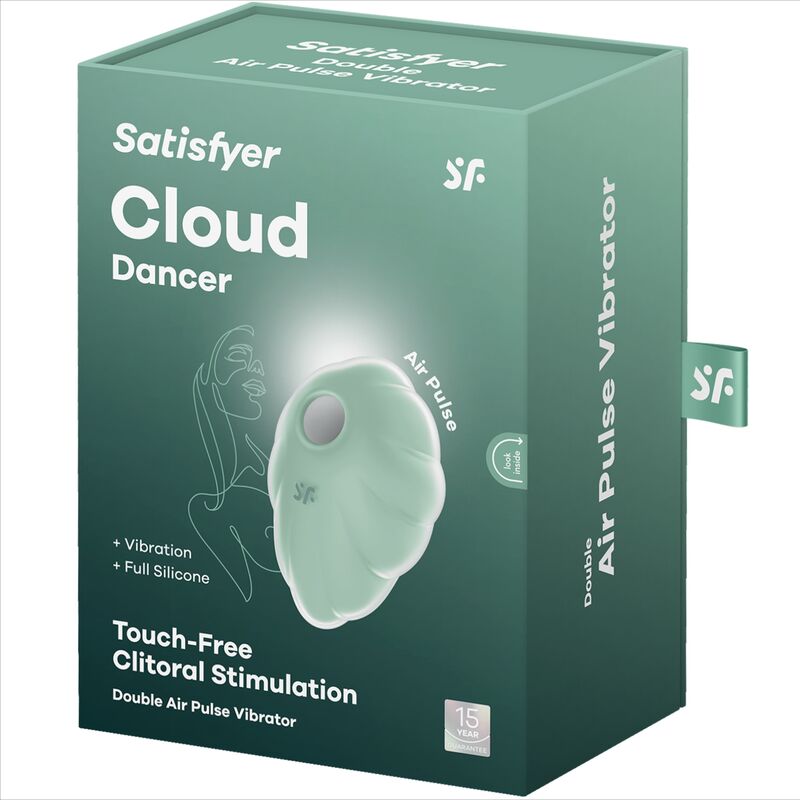 SATISFYER - CLOUD DANCER GREEN AIR PULSE VIBRATOR - Image 5