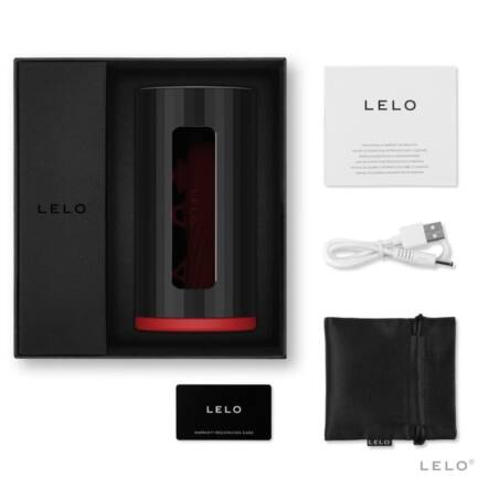 LELO - F1S V2 MASTURBADOR CON TECNOLOGIA SDK ROJO - NEGRO - Imagen 4