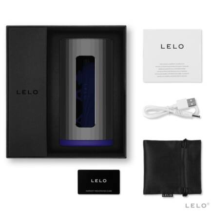 LELO - F1S V2 MASTURBADOR CON TECNOLOGIA SDK AZUL Y METAL - Imagen 4