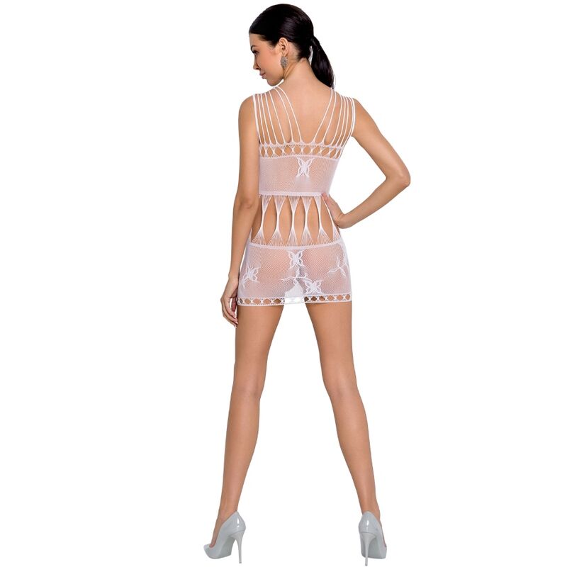 PASSION - WOMAN BS090 WHITE BODYSTOCKING ONE SIZE - Image 2
