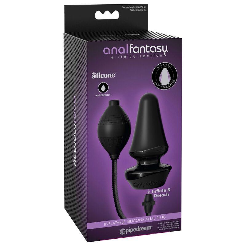 PLUG ANAL HINCHABLE DE SILICONA RECARGABLE - Imagen 2