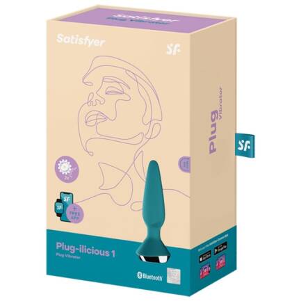 SATISFYER - PLUG ILICIOUS 1 PLUG VIBRADOR VERDE - Imagen 5