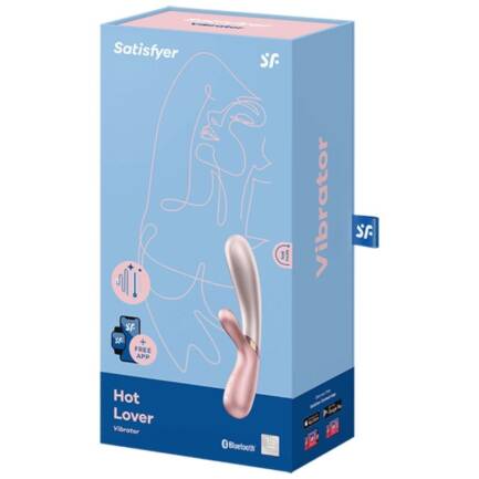 SATISFYER - HOT LOVER VIBRADOR ROSA  BEIGE - Imagen 4