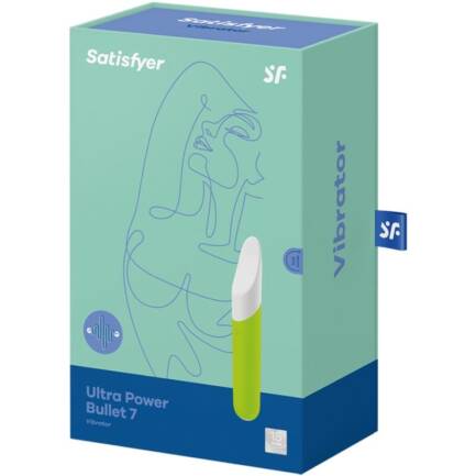 SATISFYER - ULTRA POWER BULLET 7 BALA VIBRADORA VERDE - Imagen 3