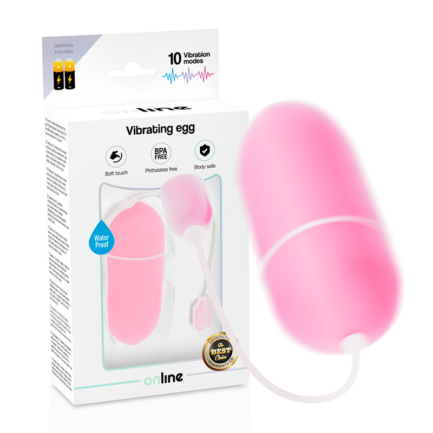 ONLINE - HUEVO VIBRADOR WATERPROOF ROSA - Imagen 2