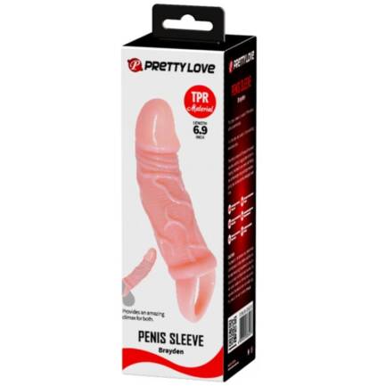 BAILE - FUNDA EXTENSORA PENE CON STRAP PARA TESTICULOS 13.5 CM - Imagen 4