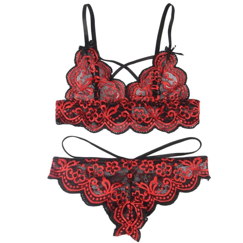 SUBBLIME - SET ENSEMBLE DEUX PIÈCES TOP ET CULOTTE EN DENTELLE S/M – Image 5