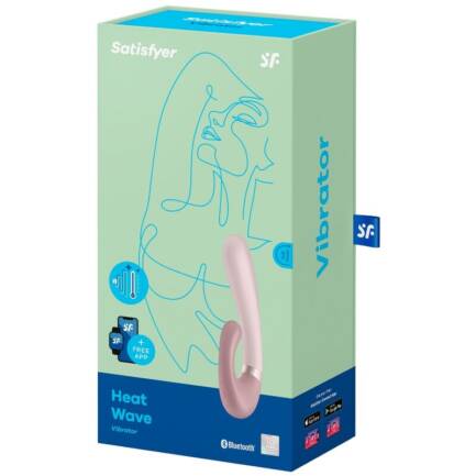 SATISFYER - HEAT WAVE VIBRADOR APP ROSA - Imagen 4