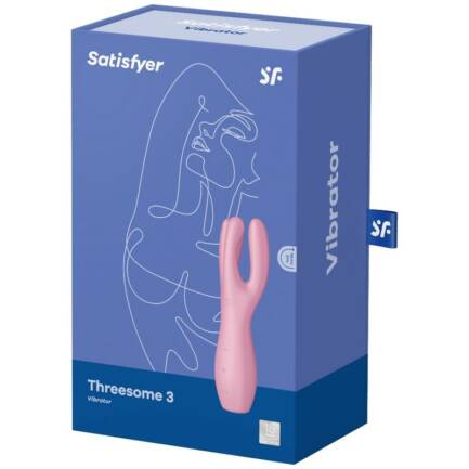 SATISFYER - THREESOME 3 VIBRADOR ROSA - Imagen 4