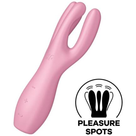 SATISFYER - THREESOME 3 VIBRADOR ROSA