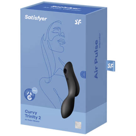 SATISFYER CURVY TRINITY 2 ESTIMULADOR Y VIBRADOR - MORADO - Imagen 4