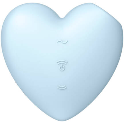 SATISFYER - CUTIE HEART ESTIMULADOR Y VIBRADOR AZUL - Imagen 2