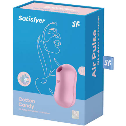 SATISFYER - COTTON CANDY ESTIMULADOR Y VIBRADOR LILA - Imagen 3