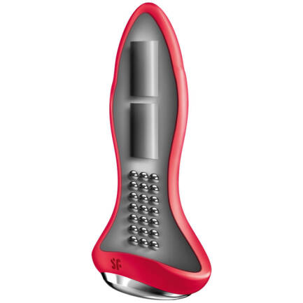 SATISFYER - ROTATOR PLUG 1+ PLUG VIBRADOR APP ROJO - Imagen 2