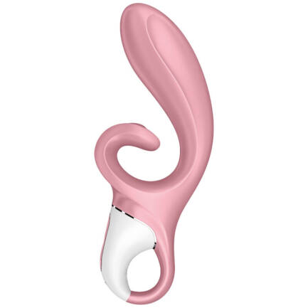 SATISFYER - HUG ME VIBRADOR RABBIT APP AZUL - Imagen 2