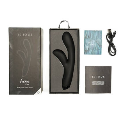 JE JOUE - HERA FLEX VIBRADOR RABBIT - NEGRO - Imagen 4