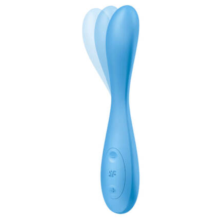 SATISFYER - G-SPOT FLEX 4+ MULTI VIBRADOR APP AZUL - Imagen 2