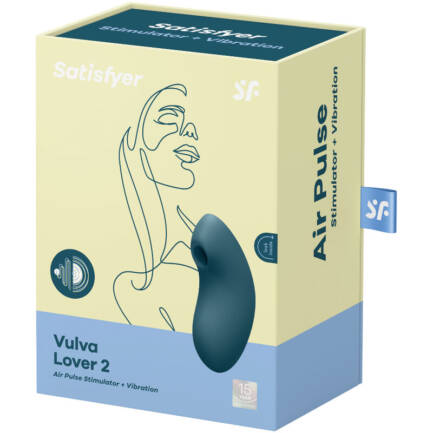 SATISFYER VULVA LOVER 2 ESTIMULADOR Y VIBRADOR - AZUL - Imagen 4