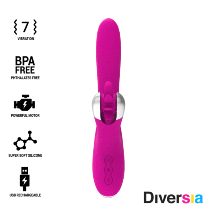 DIVERSIA - BUNNY VIBRATING 24 CM - Imagen 2