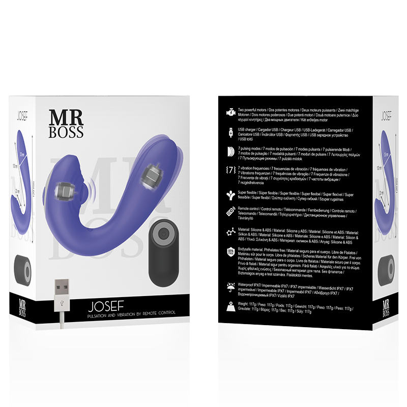 MR BOSS - JOSEF PULSATIONS- & VIBRATIONSFERNBEDIENUNG FÜR PAARE – Bild 2
