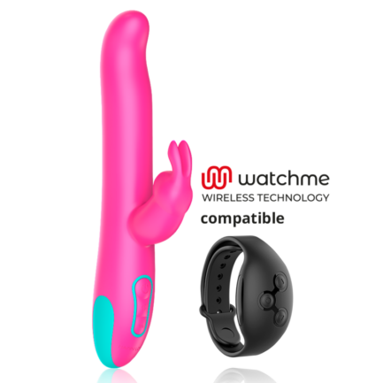 HAPPY LOKY - PLUTO RABBIT VIBRATOR  ROTATOR COMPATIBLE CON WATCHME WIRELESS TECHNOLOGY - Imagen 2