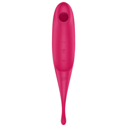 SATISFYER TWIRLING PRO ESTIMULADOR Y VIBRADOR - ROJO - Imagen 2