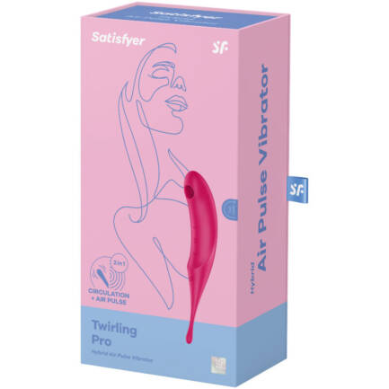 SATISFYER TWIRLING PRO ESTIMULADOR Y VIBRADOR - ROJO - Imagen 4