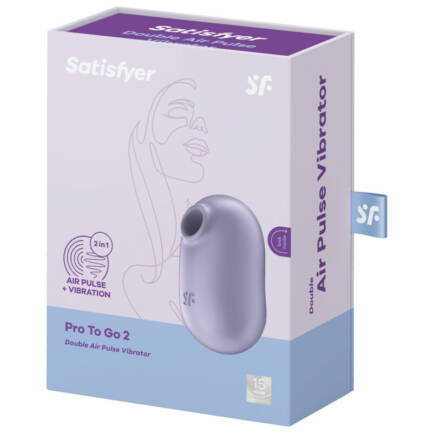 SATISFYER - PRO TO GO 2 ESTIMULADOR Y VIBRADOR DOBLE VIOLETA - Imagen 5