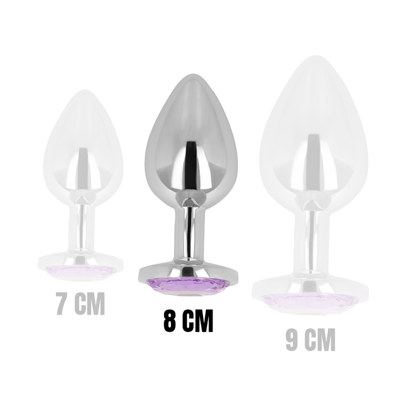 OHMAMA - PLUG ANAL COM CRISTAL VIOLETA 8 CM - Image 4