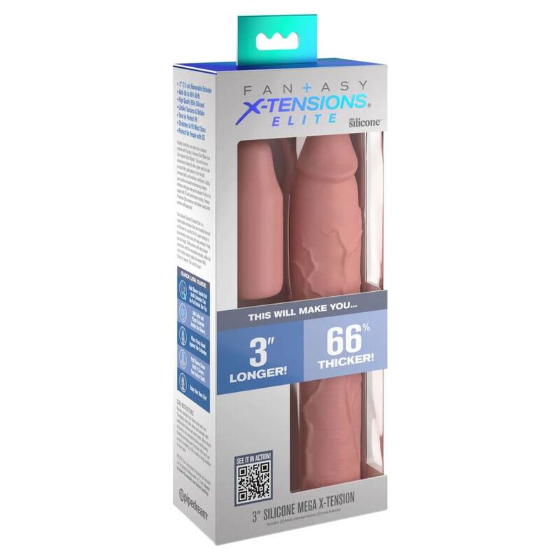 FANTASY X- TENSIONS - PIPEDREAMS SLEEVE 22,86 CM + 7,62 CM PLUG SKIN - Imagen 3