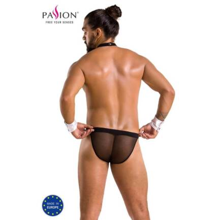 PASSION - 036 SLIP ALFROJO NEGRO S/M - Imagen 2