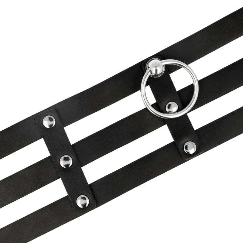 COQUETTE CHIC DESIRE - CHOKER CUERO VEGANO ESTILO FETISH - Imagen 5