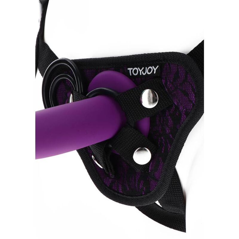 GET REAL - HARNAIS EN DENTELLE STRAP-ON VIOLET – Image 3