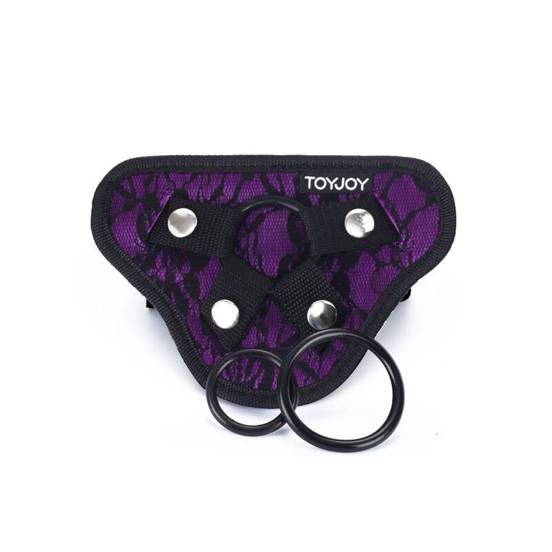 GET REAL - HARNAIS EN DENTELLE STRAP-ON VIOLET – Image 2