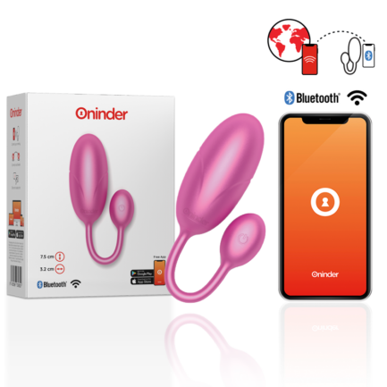 ONINDER - TOKYO HUEVO VIBRADOR ROSA 7.5 X 3.2 CM - APP GRATUITA - Imagen 2