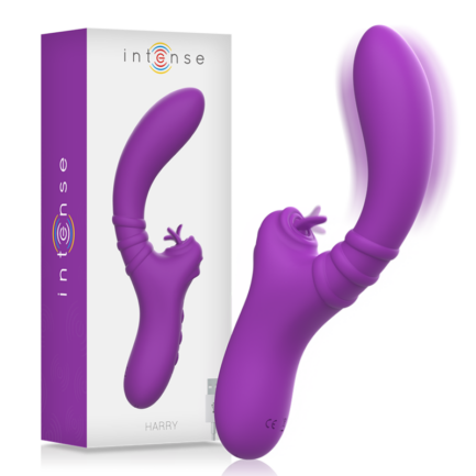 INTENSE - HARRY VIBRADOR FLEXIBLE CON LENGUA MORADO - Imagen 2