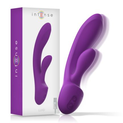 INTENSE - LUIGI VIBRADOR RABBIT SILICONA LIQUIDA MORADO - Imagen 2