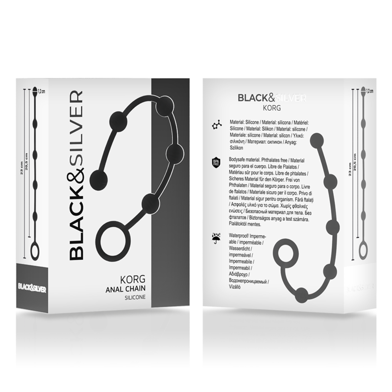 BLACKSILVER - KORG ROSARIO ANAL INICIACION SILICONA 21 CM - Imagen 4