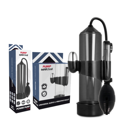 PUMP ADDICTED - BOMBA ERECCIÓN RX3 NEGRO CON VIBRADOR - Imagen 2