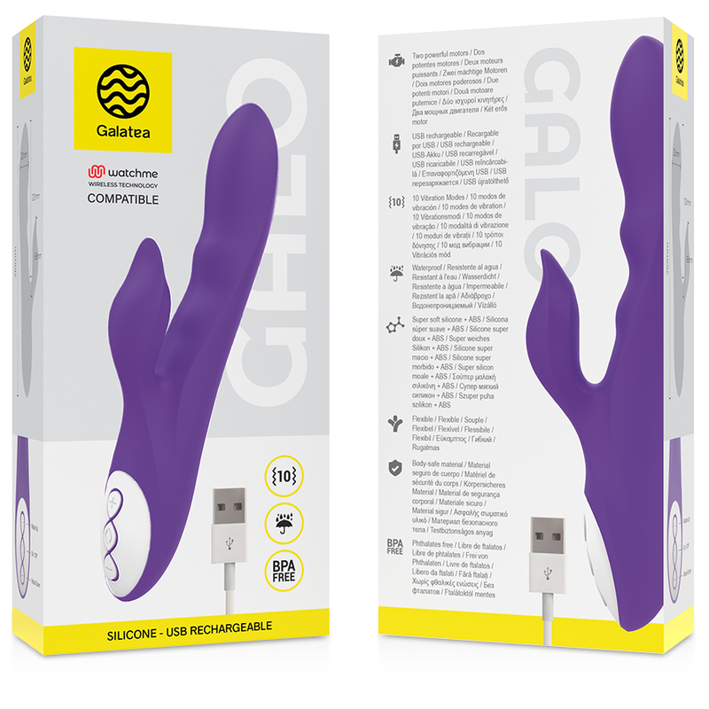 GALATEA - GALO VIBROMASSEUR VIOLET + TÉLÉCOMMANDE WATCHME – Image 2
