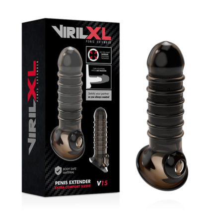 VIRILXL - EXTENSION Y FUNDA  DE PENE  V15 NEGRO - Imagen 2