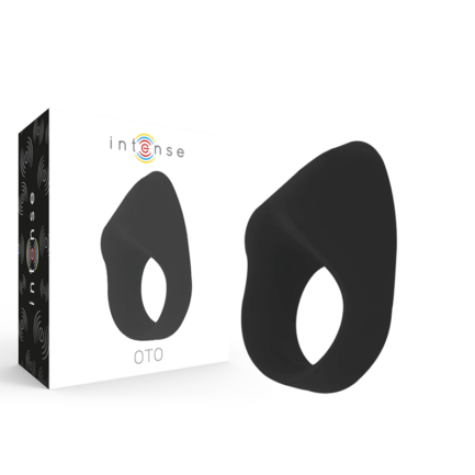 INTENSE - OTO ANILLO VIBRADOR RECARGABLE NEGRO - Imagen 2