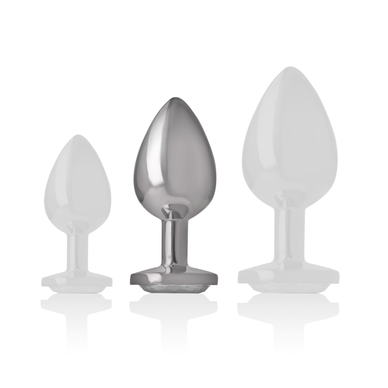 INTENSE - PLUG ANAL METAL ALUMINIO CORAZÓN BLANCO TALLA M - Imagen 5